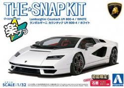 AOSHIMA -  1/32 - LAMBORGHINI COUNTACH LPI 800-4 (BLANC) -  SNAP KIT 19-A