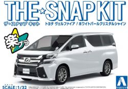 AOSHIMA -  1/32 - TOYOTA VELLFIRE (WHITE PEARL CRYSTAL SHINE) 04-A -  SNAP KIT 04-A
