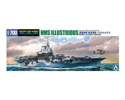 AOSHIMA -  1/700 - HMS ILLUSTRIOUS PORTE-AVION BRITANIQUE -  WATER LINE SERIES 06958