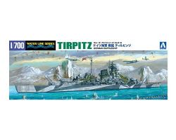 AOSHIMA -  1/700 - TIRPITZ - BATEAU DE GUERRE ALLEMAND -  WATER LINE SERIES