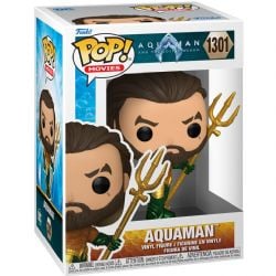 AQUAMAN -  POP! BOBBLE-HEAD EN VINYLE DE AQUAMAN EN COSTUME DE HERO (10 CM) -  AQUAMAN ET LE ROYAUME PERDU 1301