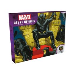 AQUARIUS -  PEINTURE À NUMÉRO - BLACK PANTHER (40.5 CM X 51 CM) -  MARVEL