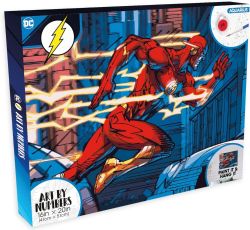 AQUARIUS -  PEINTURE À NUMÉRO - FLASH (40.5 CM X 51 CM) -  DC COMICS