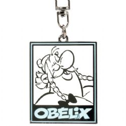 ASTÉRIX -  PORTE-CLEFS CARRÉ OBÉLIX (3.6 X 4,7CM)