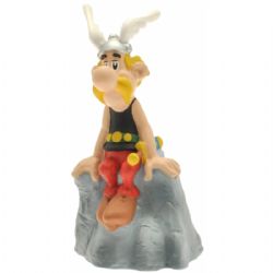 ASTÉRIX -  TIRELIRE ASTÉRIX SUR ROCHER PVC (14 CM)