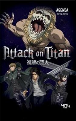 ATTACK ON TITAN -  AGENDA 2025-2026 (V.F.)