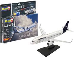 AVIONS -  MODEL SET AIRBUS A320 NEO LUTHANSA NEW LIVERY1/144 (NIVEAU 3) -  REVELL