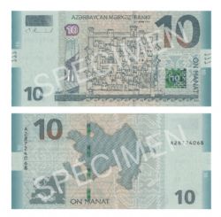 AZERBAÏDJAN -  10 MANAT 2018 (UNC)