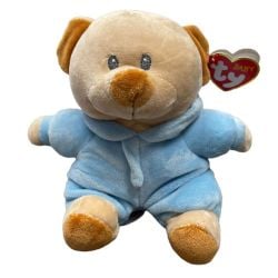 BABY TY -  OURS AVEC PYJAMA BLEU (15 CM)