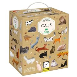 BANANA PANDA -  CHATS (500 PIÈCES XL) -  PUZZLOVE