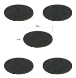 BASES -  SOCLES OVALES CITADEL DE 60X35MM (X5)