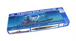 BATEAU -  US BATTLESHIP BB-64 WISCONSIN 1991 1/700 (DIFFICILE)