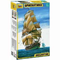 BATEAU -  VOILIER DEUX MÂTS BRIGANTINE 1/100