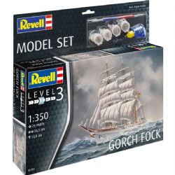 BATEAU À VOILES -  ENSEMBLE À MODÈLE - GORCH FOCK - 1/350 (SKILL LEVEL 3) -  REVELL