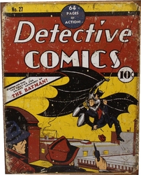 BATMAN -  AFFICHE MÉTALLIQUE 