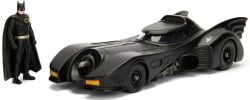 BATMAN -  BATMOBILE DE 1989 AVEC FIGURINE BATMAN - 1/24 -  JADA HOLLYWOOD RIDES
