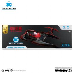 BATMAN -  FIGURINE DE BATMAN & BATMOBILE - BATMAN BEYOND - GOLD LABEL - DC MULTIVERSE -  MCFARLANE TOYS