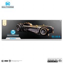 BATMAN -  FIGURINE DE LA BATMOBILE - BATMAN: WHITE KNIGHT - GOLD LABEL -  DC MULTIVERSE