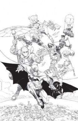 BATMAN -  ZERO POINT #1 COVER B BLACK AND WHITE (V.A.) -  BATMAN/FORTNITE 1