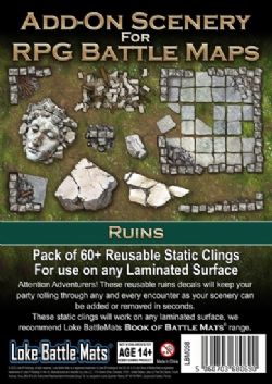 BATTLE MATS -  RUINS -  ADD-ON SCENERY FOR BATTLE MAPS