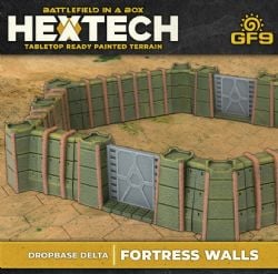 BATTLEFIELD IN A BOX -  DROPBASE DELTA - FORTRESS WALLS -  HEXTECH