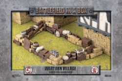 BATTLEFIELD IN A BOX -  SANDSTONE BARRICADE -  WARTORN VILLAGE