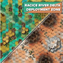 BATTLETECH -  BATTLEMAT - TUKAYYID RACICE RIVER DELTA/LANDING ZONE BATTLE MAT (86.4 CM X 55.9 CM)