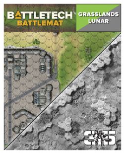 BATTLETECH -  LUNAR/GRASSLANDS B (56.9 CM X 91.4 CM) -  BATTLEMAT