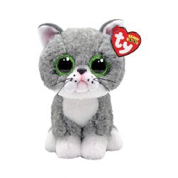 BEANIE BOO'S -  FERGUS LE CHAT GRIS (15 CM)