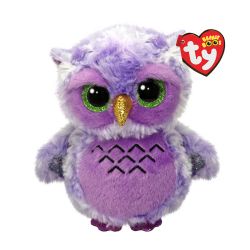 BEANIE BOOS -  OWLIVIA LE HIBOU MAUVE (13 CM)