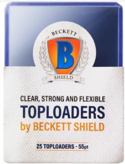 BECKETT SHIELD -  TOPLOADER 55PT (PAQUET DE 25)