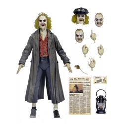 BEETLEJUICE -  FIGURINE ARTICULÉE DE BEETLEJUICE, LE BIO-EXORCISTE - VERSION GUIDE TOURISTIQUE (17 CM) -  NECA