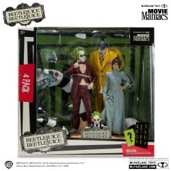 BEETLEJUICE -  FIGURINE DE BETTLEJUICE ENSEMBLE DE 4 - MOVIE MANIACS -  MCFARLANE TOYS