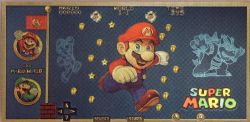 BILLETS HUMORISTIQUES -  SUPER MARIO WORLD : MARIO MARIO - BILLET (PLAQUÉ EN OR PUR)