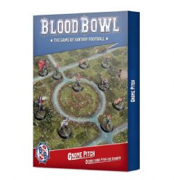 BLOOD BOWL -  DOUBLE-SIDED PITCH AND DUGOUTS SET -  GNOME BLOOD BOWL TEAM
