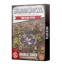 BLOOD BOWL -  DOUBLE-SIDED SNOTLING TEAM PITCH AND DUGOUTS SET