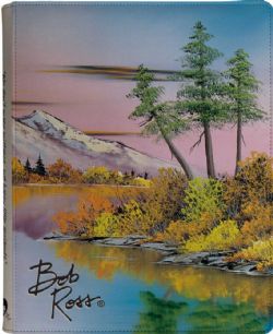 BOB ROSS -  PRO-BINDER 9 POCHETTES À FERMETURE ÉCLAIR - LAC DE MONTAGNE (20 PAGES)