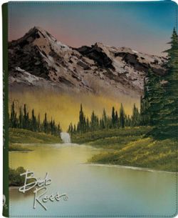 BOB ROSS -  PRO-BINDER 9 POCHETTES À FERMETURE ÉCLAIR - RETRAITE À LA MONTAGNE (20 PAGES)