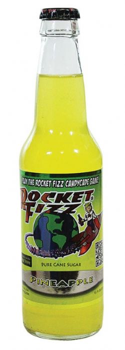 BOISSONS GAZEUSES -  ANANAS (355 ML) -  ROCKET FIZZ