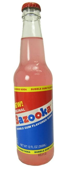 BOISSONS GAZEUSES -  BOISSON À SAVEUR DE GOMME BAZOOKA (355 ML)