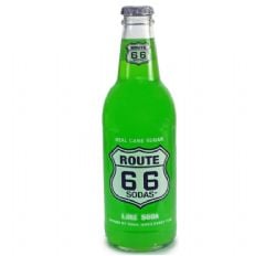 BOISSONS GAZEUSES -  ROUTE 66 - LIME (355 ML)