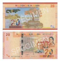 BOLIVIE -  20 BOLIVIANOS 2018 (UNC) 249