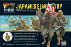 BOLT ACTION -  IMPERIAL JAPANESE INFANTRY - 30 HARD PLASTIC 28 MM MULTI-POSE MINIATURES