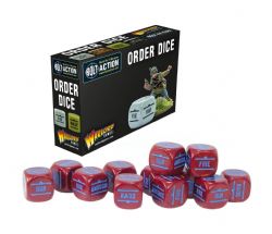BOLT ACTION -  ORDERS DICE - MAROON (12)