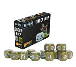 BOLT ACTION -  ORDERS DICE - OLIVE DRAB (12)
