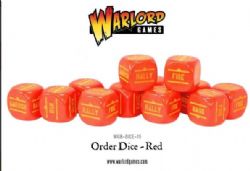 BOLT ACTION -  ORDERS DICE - RED (12)