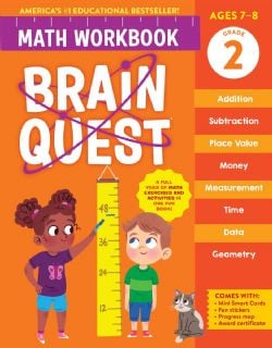 BRAIN QUEST MATH WORKBOOK -  2ND GRADE (V.A.)