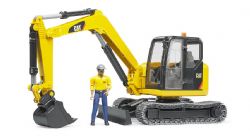 BRUDER -  MINI PELLETEUSE AVEC PERSONNAGE -  CAT