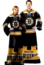 BRUINS DE BOSTON -  COUVERTURE AVEC MANCHES (SNUGGIE) 122CM X 180CM