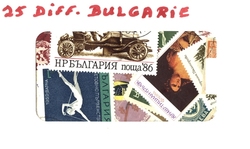 BULGARIE -  25 DIFFÉRENTS TIMBRES - BULGARIE